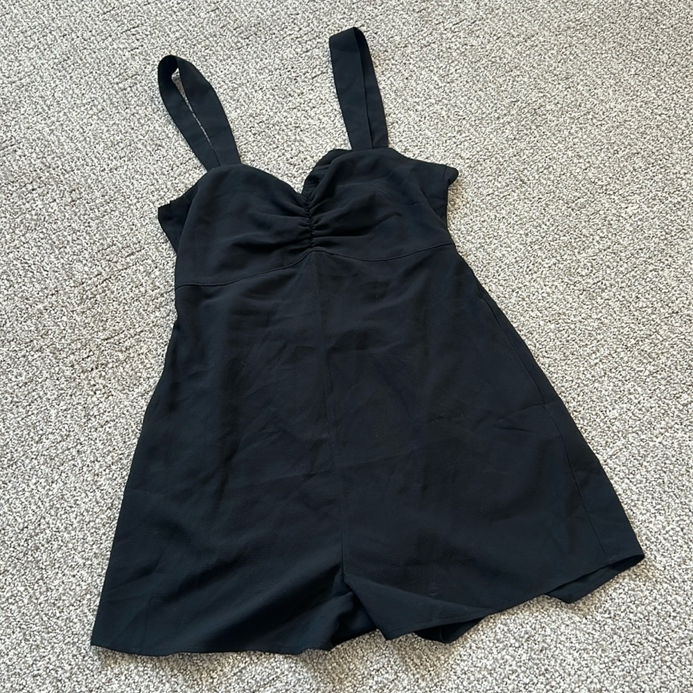 Tavik Black Tie Back Romper